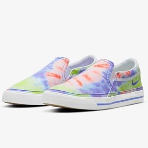Nike Tie-Dye Slip-On Athletic Shoes - Multicolor